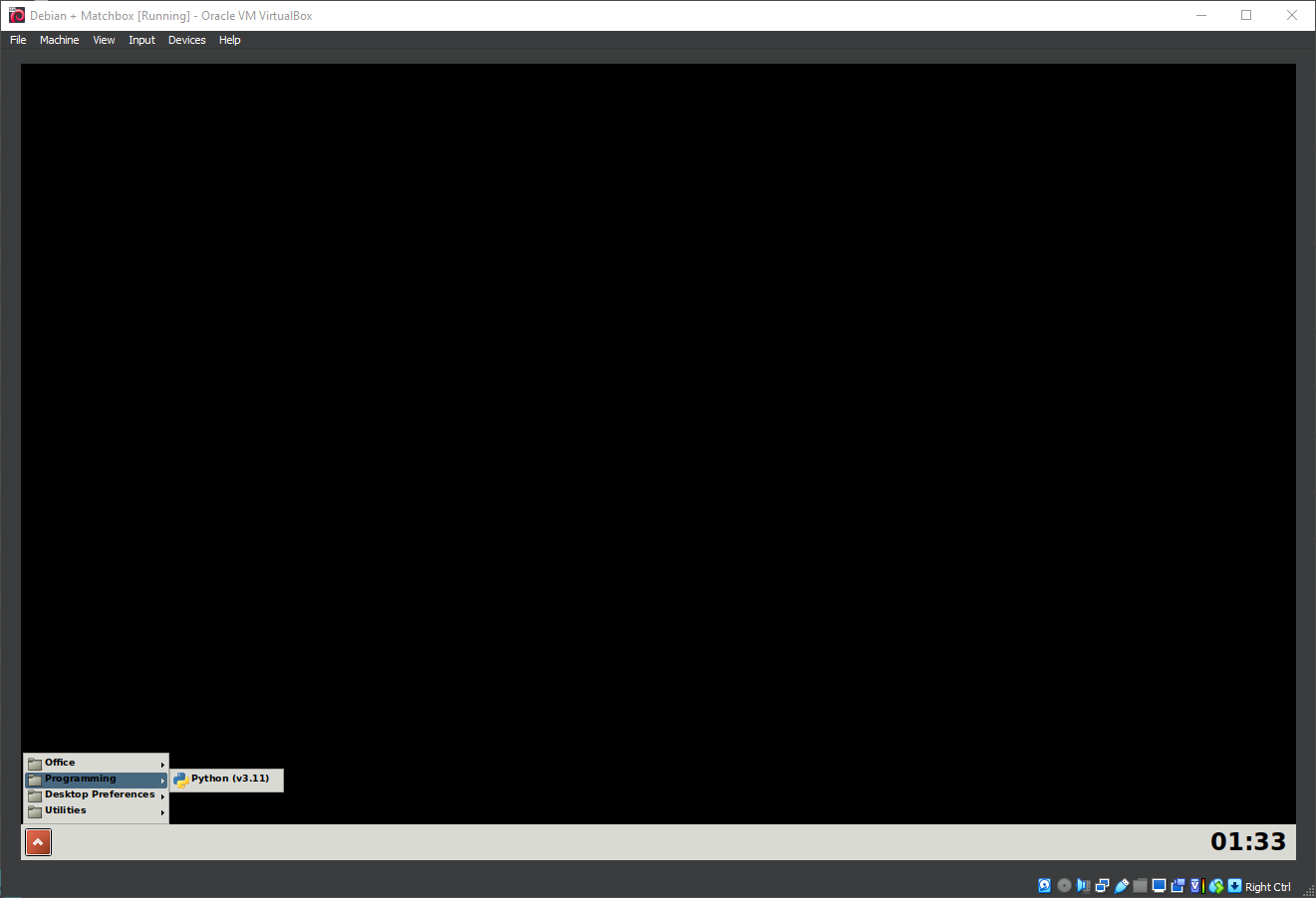 Running Matchbox Window Manager